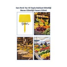 Yaz Sil Küçük Boy Sapla Bakliyat Etiketliği 50 Adet Manav Pazarcı Etiketi Diğer