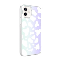 Zore İphone 12 Uyumlu Ogaa M-blue Desenli Kılıf-cow No2