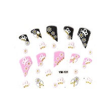Limmy Tırnak Süsleme Sticker Nail Art Ym-131 - 6x5 Cm - Kelebek Papatya