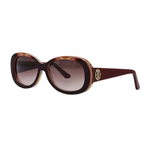 Cartier F Butte Rfly Gold Cat Eye Kahvarengi Kırmızı Altın Kedi Gözü Bayan Güneş Gözlüğü T8200939 İki Renk