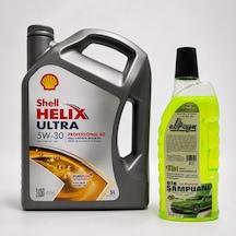 Shell Helix Ultra Pro Ag 5W-30 Motor Yağı 5 L + Oto Şampuan 1000 ML