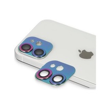Apple İphone 11 Uyumlu Pers Alüminyum Kamera Lens - Rainbow