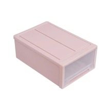 Ev Yorgan Saklama Çekmecesi İstiflenebilir Şeffaf Gardırop Düzenleyici Ev Tipi Dolap Saklama Kutusu Plastik Masaüstü Çeşitli Eşya Kutuları Pembe Pembe