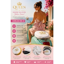 Queen Kadınlara Özel Universal Motor Sele Kılıfı Yıkanabilir Scooter Sele Örtüsü Beyaz