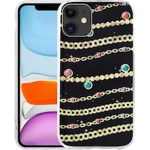 Mobilefix Apple Uyumlu iPhone 11 Desenli Sert Elnov Kılıf-no5 No5