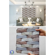 Technojet 30x30cm 3d Kendinden Yapışkanlı Duvar Kağıdı Kaplama Su Geçirmez Dekorasyon Mutfak Banyo