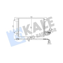 Kale 375400 Klima Radyatörü Kondanser - Vw Jetta 2005-2010 1.9 Tdi Dizel Klimalı Modeller 1k0820411d - 1k0820411h - 1k0820411p - 1k0820411q - 1k0820411n - 1k0820411f - 1k0820411g - 1k0820411e - 1k0820411ac - 1k0820411ah - 1k0820411ak - 1k0820411aj - 1k0