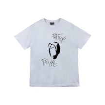 Stoned&Fame Pink Floyd Baskılı T-shirt Beyaz