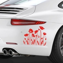 Çiçek Gül Lale Sticker Oto Yapıştırma