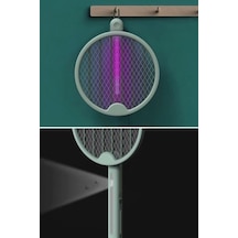 Tenis Raketi Tipi Masaüstü Olabilen Gece Lambalı Sinek Kovucu, Öldürücü Raket