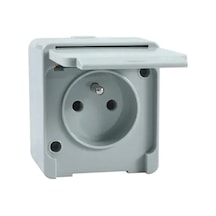 Schneider NML2800133 Nemliyer Kapaklı Ups Priz Gri