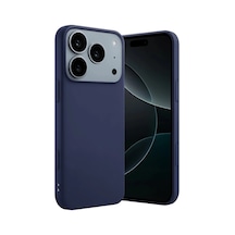 Apple Uyumlu   iPhone 17 Pro Max First Silikon - Lacivert