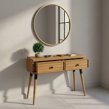 Mobenta Stria Entry: Modern Masif Dresuar 2 Çekmeceli Antre Konsolu - 120x31.5 Tk Ahşap