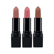Avon Ultra Mat Ruj Marvellous Mocha + Nude Suede + Pure Pink