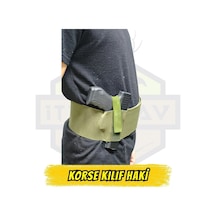İtimatav Korse Tipi Ergonomik İç Ve Kemer Taşıma Kılıfı - Haki Ekstra Ak