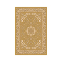Kartela Halı Aven Halı Jüt Taban Dokuma Halı Hardal Sarısı - 60 X 90 Cm