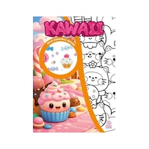 Kawaii Çıkartmalı Boyama Kitabı