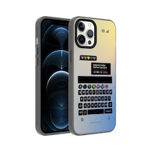 Zore İphone 12 Pro Uyumlu Desenli Nvth Dragon Sert Kılıf-klavye