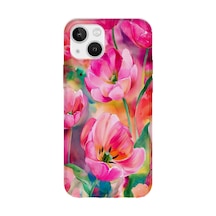 İphone 13 Mini Uyumlu Baskılı Şeffaf Telefon Kılıfı Koleksiyon: Pastelbloom Soft Series 10