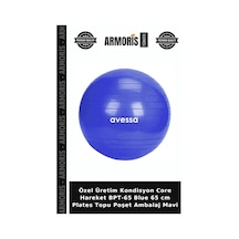 Özel Üretim Kondisyon Core Hareket Bpt-65 Blue 65 Cm Plates Topu Poşet Ambalaj Mavi