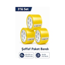 Rasyonel Akrilik Koli Bandı 45x100 Mt 3 Adet 1 Adet