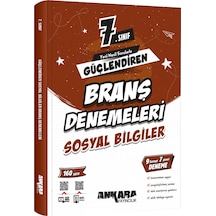 Ankara 2025 7. Sınıf Sosyal Bilgiler Branş Denemesi