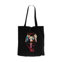 Stranger Things Team Siyah Kanvas Bez Çanta Siyah