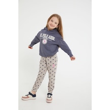 U.S. Polo Assn Lisanslı Antrasit Kız Çocuk Lastik Detaylı Eşofman Takım Antrasit