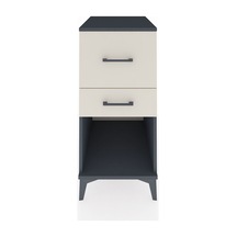 Kronos Komodin 2 Çekmeceli 44x59x96 Antrasit-aytaşı Antrasit