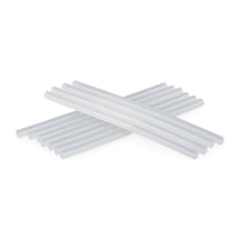 Mum Silikon Çubuk 7.5 Mm X 150 Mm 20 Adet Şeffaf Silikon Mum Silikon Tabancası Için Uyumlu Yapıştırıcı Çubukla