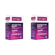 Sorvagen Magnezyum Malat Taurin Ve Vitamin B6 60 Tablet 2 Adet