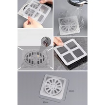 10'lu Banyo Ve Mutfak Lavabo Koku Ve Haşere Böcek Önleyici Gider Filtresi - Kl-b10l-7 Beyaz - Gri