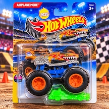Hot Wheels Airplane Mode Turuncu Köpek Balığı Tasarımlı Büyük Tekerlekli Oyuncak Araba