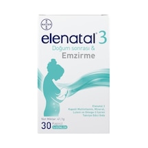 Elenatal3 Multivitamin, Mineral Ve Omega-3 İçeren Takviye Edici Gıda 30 Kapsül