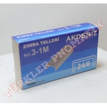 Akdeniz 24-6 Ofis Tipi Zımba Teli 1000 Ad.