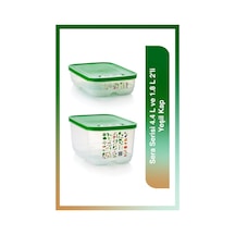 Tupperware Sera Serisi 4.4 L ve 1.8 L 2'li Yeşil Kap