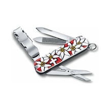 Victorinox 0.6463.840 Edelweiss Desenli Tırnak Makaslı Kamp Çakı Çok Renkli