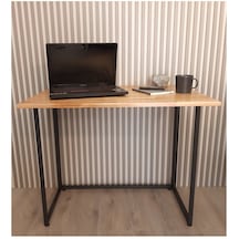 Katlanır Portatif Bilgisayar Mutfak Balkon Çalışma Masası Ahşap Kayın Ağacı