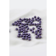 8 Mm Siyah Cam İnci Boncuk Aksesuar Takı Malzemesi 30 Gr 45 Adet