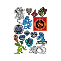 Ejderha Sticker Set 13 18 Parça Telefon, Tablet, Defter, Laptop Sticker