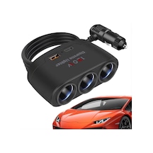 Mega Oto Market 3 Lü Araç Çakmaklık Çoğaltıcı 12v-24v Uyumlu Çoklu Soket Adaptörü