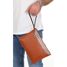 Newish Polo El Bilek Askılı Suni Deri Portföy Clutch Çanta