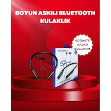 Mey İthalat Polygold Pg-100 Bluetooth 5.0 Boyun Bantlı Kulaklık 50 Saat Konuşma Süresi, Type-c Şarj