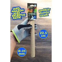 Venty 22.5 cm - Çapı 25 mm Kumlu Pedikür Papağan Tüneği | Jako, Amazon, Eklektus, Kayık, Alex, Konur