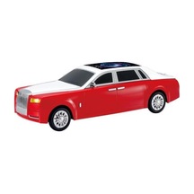 Bluetooth Hoparlör Rolls-royce Görünümlü Araba Led Ekranlı 15w Tws Fm Usb Speaker D82 Kırmızı