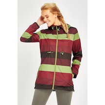 Maraton Sportswear Comfort Kadın Kapşonlu Uzun Kol Basic Fıstık Yeşili Trençkot 16400-fıstık Yeşili Fıstık Yeşili