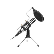 Novahub Çok Fonksiyonlu Kondenser Mikrofon Kayıt Mikrofon Seti 3,5 Mm Jak Gürültü Azaltma Temizle Hayır - Siyah