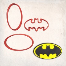 Batman Logo Detay Kurabiye Kalıp Seti 3 Lü