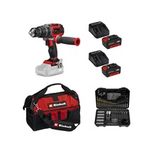 Einhell TP-CD 18/60 Li-ı Bl Solo Akülü Vidalama + 2x4AH Akü + 103 Parça Uç Seti Kumaş Çanta Dahil