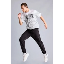 Defacto Standart Fıt Elastik Bel Dokuma Siyah Jogger H8609ax26spbk81 Siyah-bk81